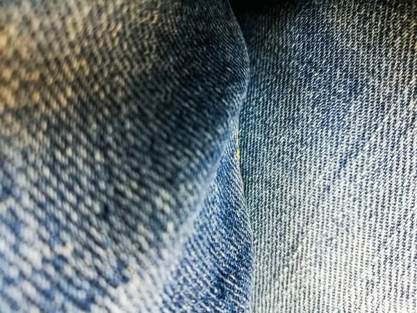 Jeansmuster, Stoffhintergrund mit Unschärfe- und Schärfebereichen — Stockfoto