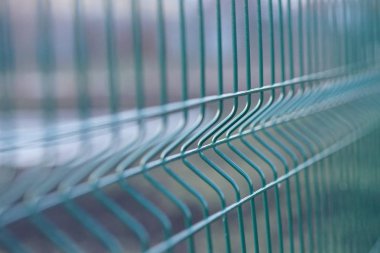 Kafes çit. Makro çekimi. Doğal sost arka plan.