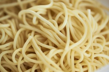 Yakın çekim görünüm desen delicius spagetti