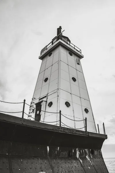 Michigan Yaz Aylarında Ludington Deniz Feneri — Stok fotoğraf