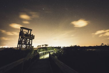 Gece büyük lagün State Park.