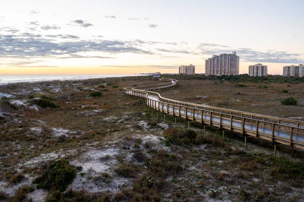 Zonsopgang New Smyrna Beach Florida Winter — Stockfoto