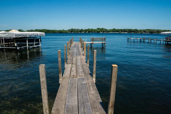 Jezioro Okoboji Iowa Lecie 2020 Roku — Zdjęcie stockowe