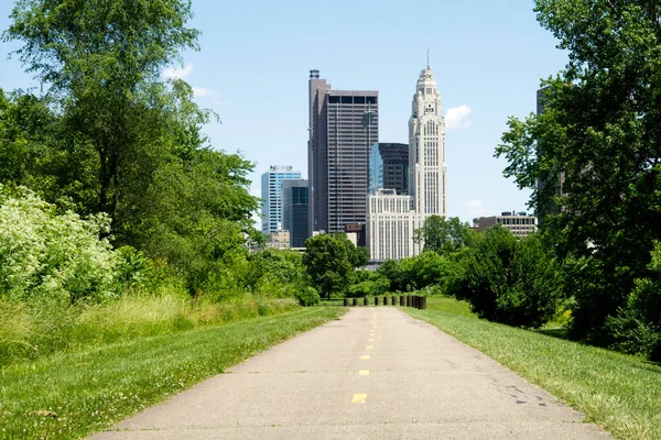 Bike Trail Columbus Ohio Summer — Stock Photo, Image