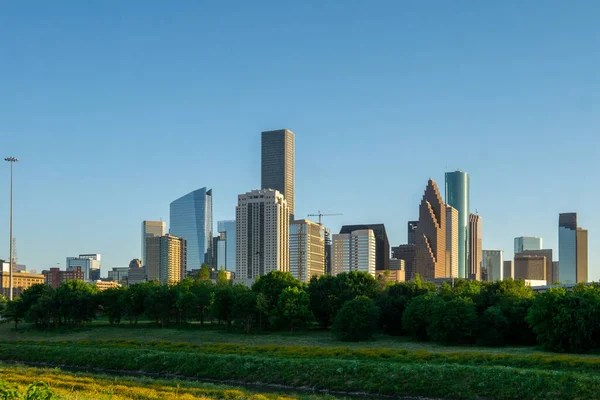 Vue Downtown Houston Skyline Texas — Photo