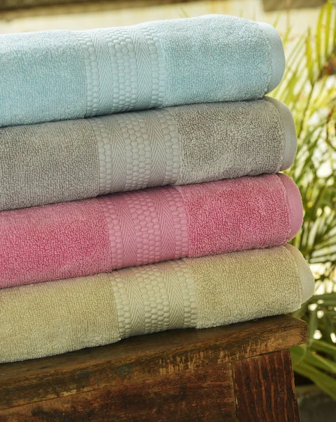 Soft Cotton Terry Towel Set — Stock Photo, Image