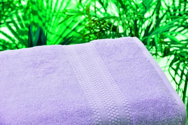 Zbliżenie Bawełnianego Ręcznika Frotte — Zdjęcie stockowe