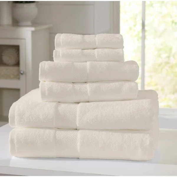 Close Soft Cotton Terry Towel Set — Stock Photo, Image