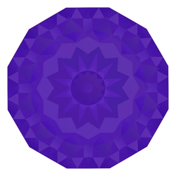 用紫色多边形制作彩色圆形背景 — 图库矢量图片