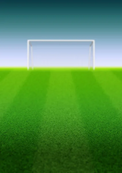 Football Soccer Goal Grass Field Illustration — Stock Photo, Image