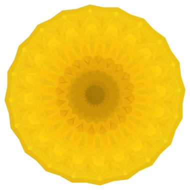 Çokgen yapılan altın yuvarlak geometrik arka plan.