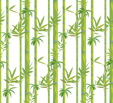 Asya orman bitki bambu dalları yaprakları desen tasarım arka plan ile.
