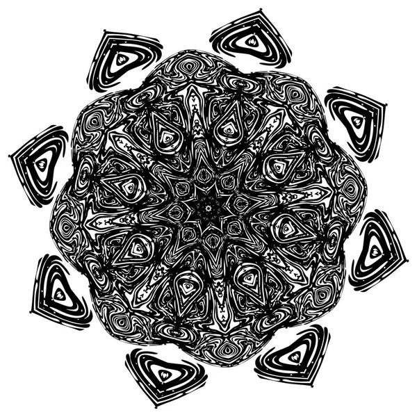Orientale Ornamento Grunge Mandala Decorativo Design Sfondo — Vettoriale Stock