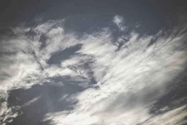Cielo Azul Pacífico Con Nubes Blancas Paisaje Filtrado — Foto de Stock