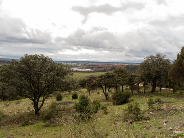 Blick Auf Die Landschaft Portugal Mit Einem Leicht Bewölkten Himmel — Stockfoto