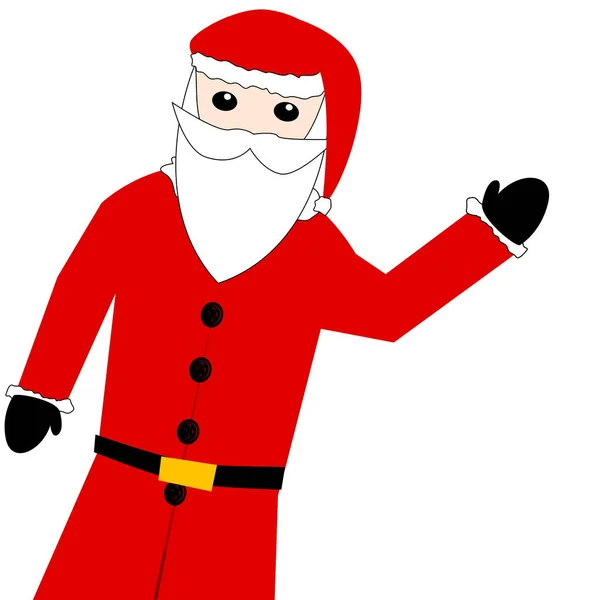 Papai Noel Como Sinal Temporada Natal — Fotografia de Stock