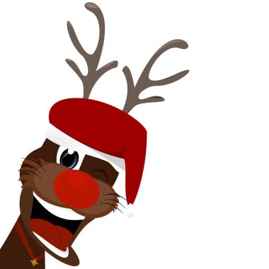 Kırmızı burunlu ren geyiği Rudolf.