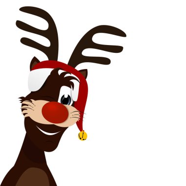 Kırmızı burunlu ren geyiği Rudolf.