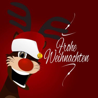 Kırmızı burunlu ren geyiği Rudolf.