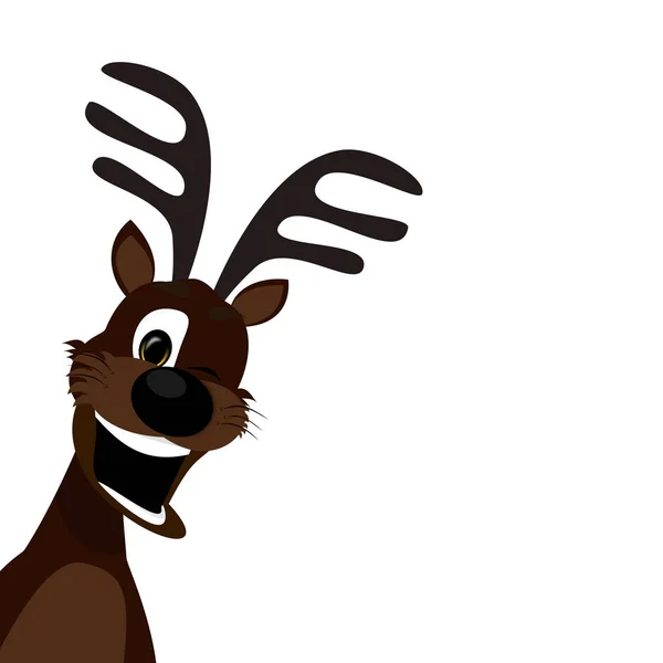 Rudolf Black Nose Reindeer — Stock Photo, Image