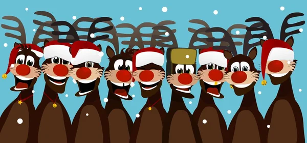 Reindeer Christmas Winter Time — Stockfoto