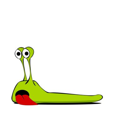 Komik komik sümüklü böcek