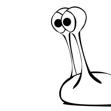 Komik komik sümüklü böcek