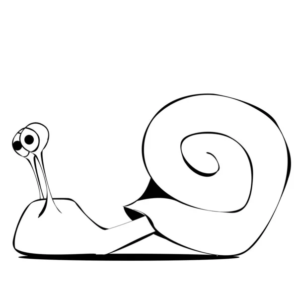 Funny Comic Style Slug — Stock Photo, Image