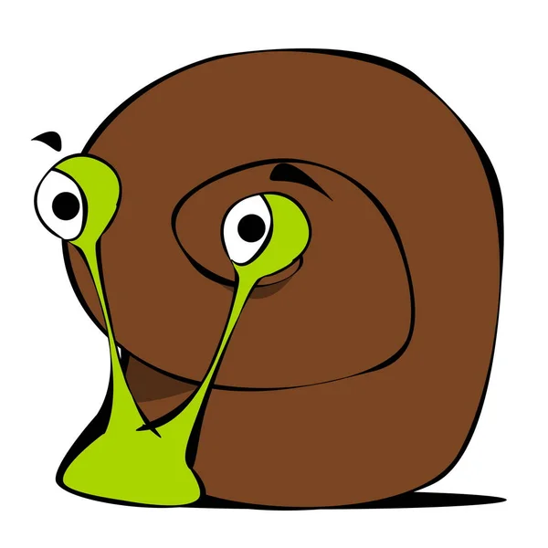 Funny Comic Style Slug — Stock Photo, Image