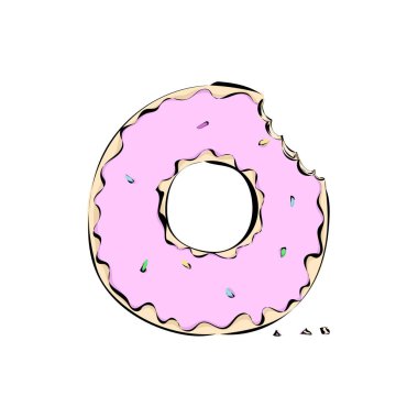 Pembe shugar 'lı tatlı çörek