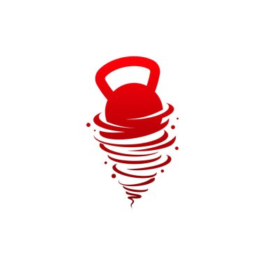 Jimnastik logo tasarımları, Tornado Jimnastik logosu şablon konsept vektörü