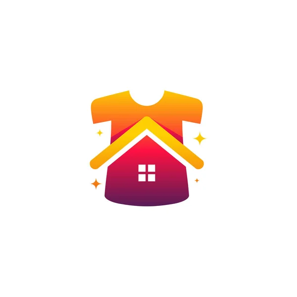 House Shield Logo Ontwerpt Concept Vector Home Protect Logo Template — Stockvector