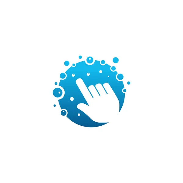 Clean Touch Logo Ontwerpt Concept Vector Simple Clean Logo Template — Stockvector