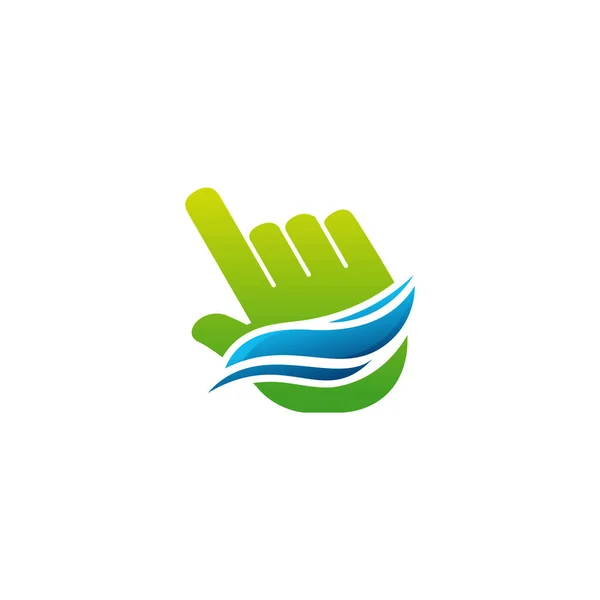 Logo Kursora Online Projektuje Wektor Kursor Wzorem Logo Swoosh — Wektor stockowy