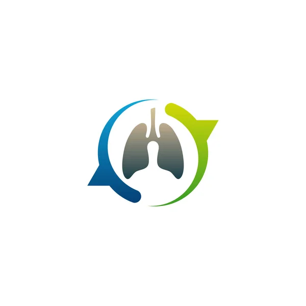 Lungs Consult Logo ออกแบบเวกเตอร ปแบบโลโก Lungs Forum ไอคอน Lungs Care — ภาพเวกเตอร์สต็อก