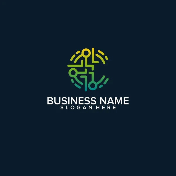 Símbolo Financeiro Logotipo Inicial Ilustração Vetorial —  Vetores de Stock