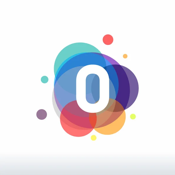 Abstrait Logo Designs Concept Vecteur Colorful Number Logo Designs — Image vectorielle