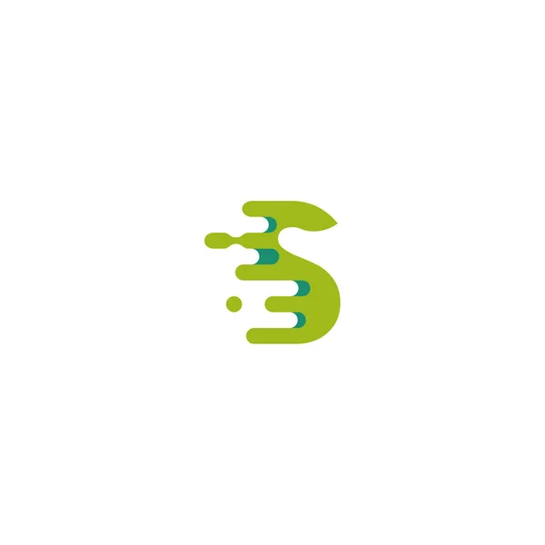 Швидке Переміщення Початковий Логотип Вектор Технологічний Бізнес Шаблон Цифрового Логотипу — стоковий вектор