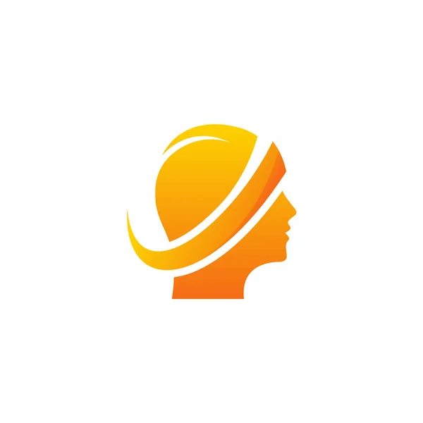 モダンなスマートマインドのロゴデザインコンセプトベクトル ヘッドケアのロゴテンプレート — ストックベクタ