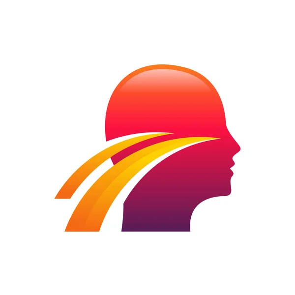 Σύγχρονη Smart Mind Λογότυπο Σχεδιάζει Διάνυσμα Έννοια Επικεφαλής Care Πρότυπο — Διανυσματικό Αρχείο
