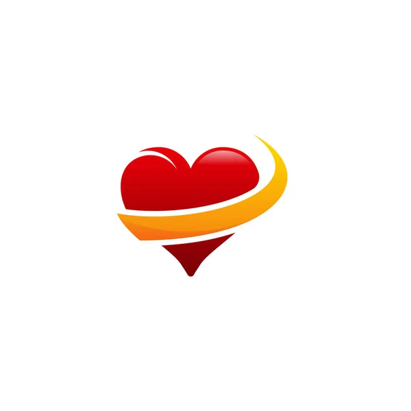Сучасні Дизайни Логотипів Серця Вектором Логотипу Лихоманки Концепція Дизайну Логотипу — стоковий вектор