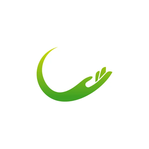 Projekt Logo Pielęgnacji Dłoni Symbol Logo Charytatywnego Ikona Symbolu Logo — Wektor stockowy