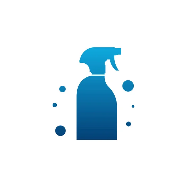 Шаблон Логотипа Simple Spray Шаблон Логотипа Cleaning Значок Логотипа — стоковый вектор
