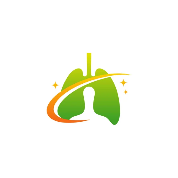 Lungs Sundhed Logo Skabelon Lung Pleje Logo Design Vektor – Stock-vektor