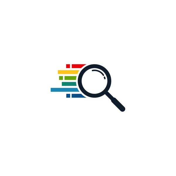 Hızlı Bulucu logosu şablon tasarlıyor, logo simgesi büyütülüyor