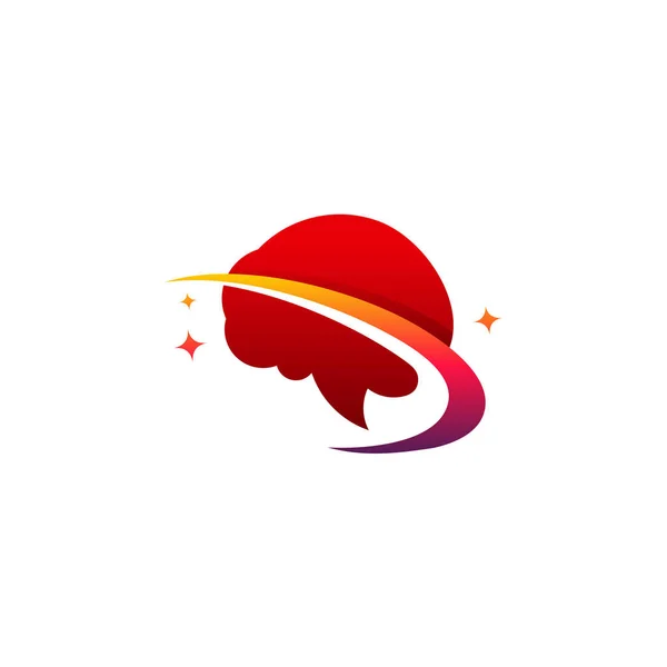Modern Smart Brain Logo Ontwerpt Vector Health Brain Logo Template — Stockvector