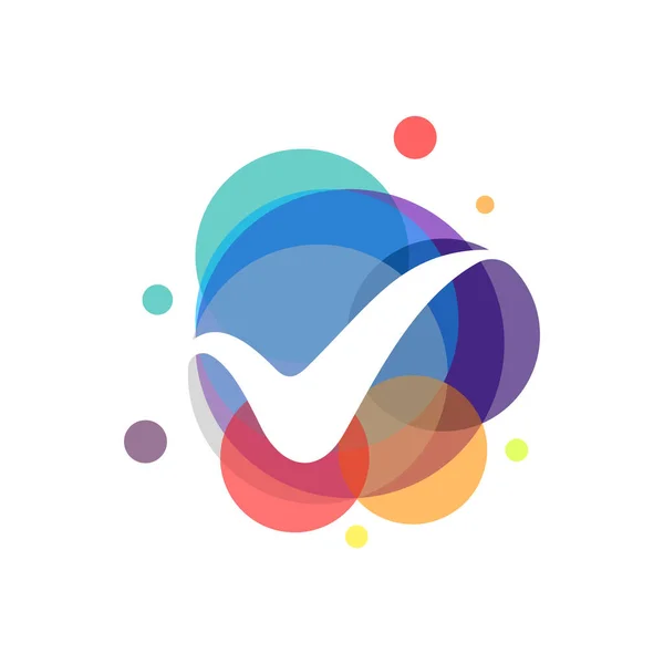 Colorful Check Logo Designs Concept Vector — Stock Vector