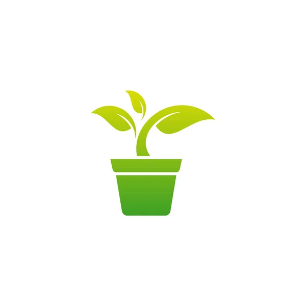 Nature Leaf Λογότυπο Σχεδιάζει Διάνυσμα Έννοια Σύμβολο Λογότυπο Της Γεωργίας — Διανυσματικό Αρχείο