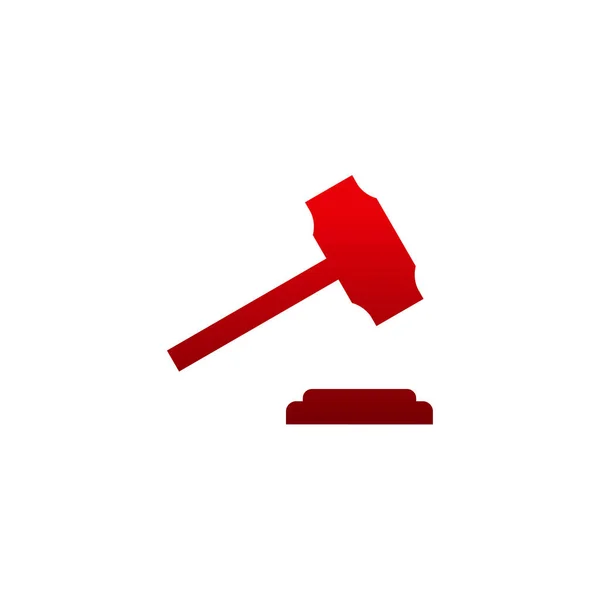 Law Hammer Logotyp Design Mall Advokatbyrå Logotyp Symbol Logotyp Symbol — Stock vektor