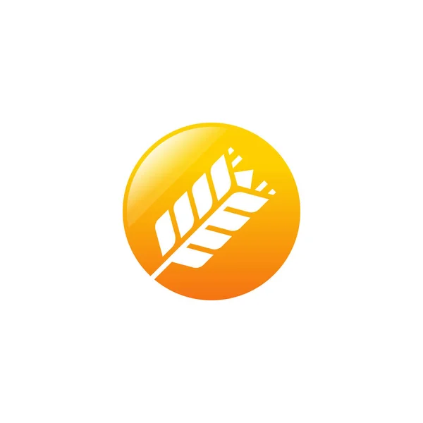 Concepto Logotipo Trigo Grano Lujo Simple Agricultura Trigo Logotipo Icono — Vector de stock